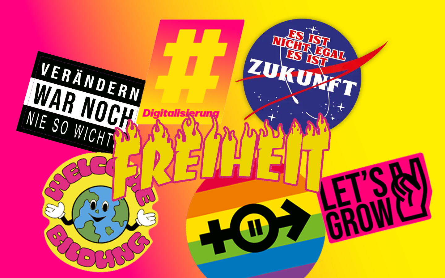 Es ist Zukunft Sticker der FDP