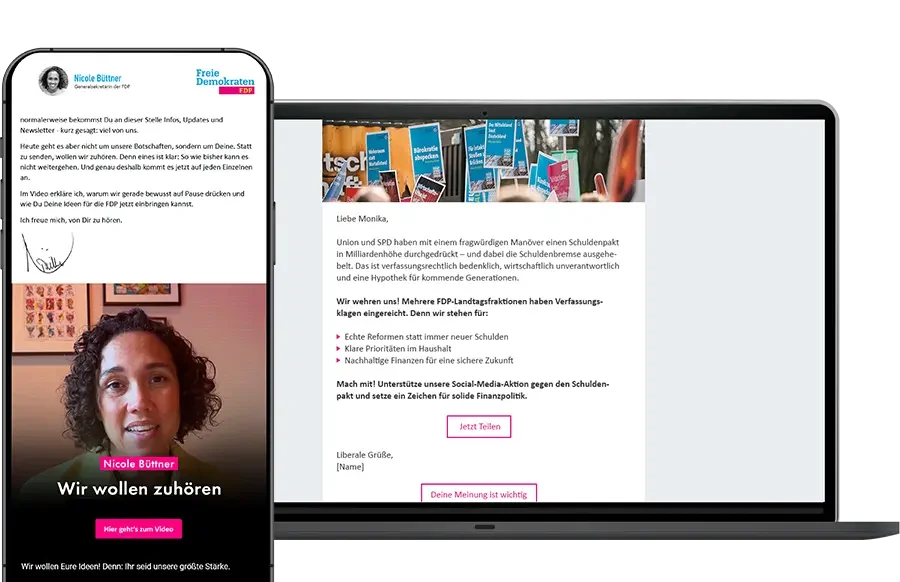 Mitgliederapp und Mitgliederportal der FDP